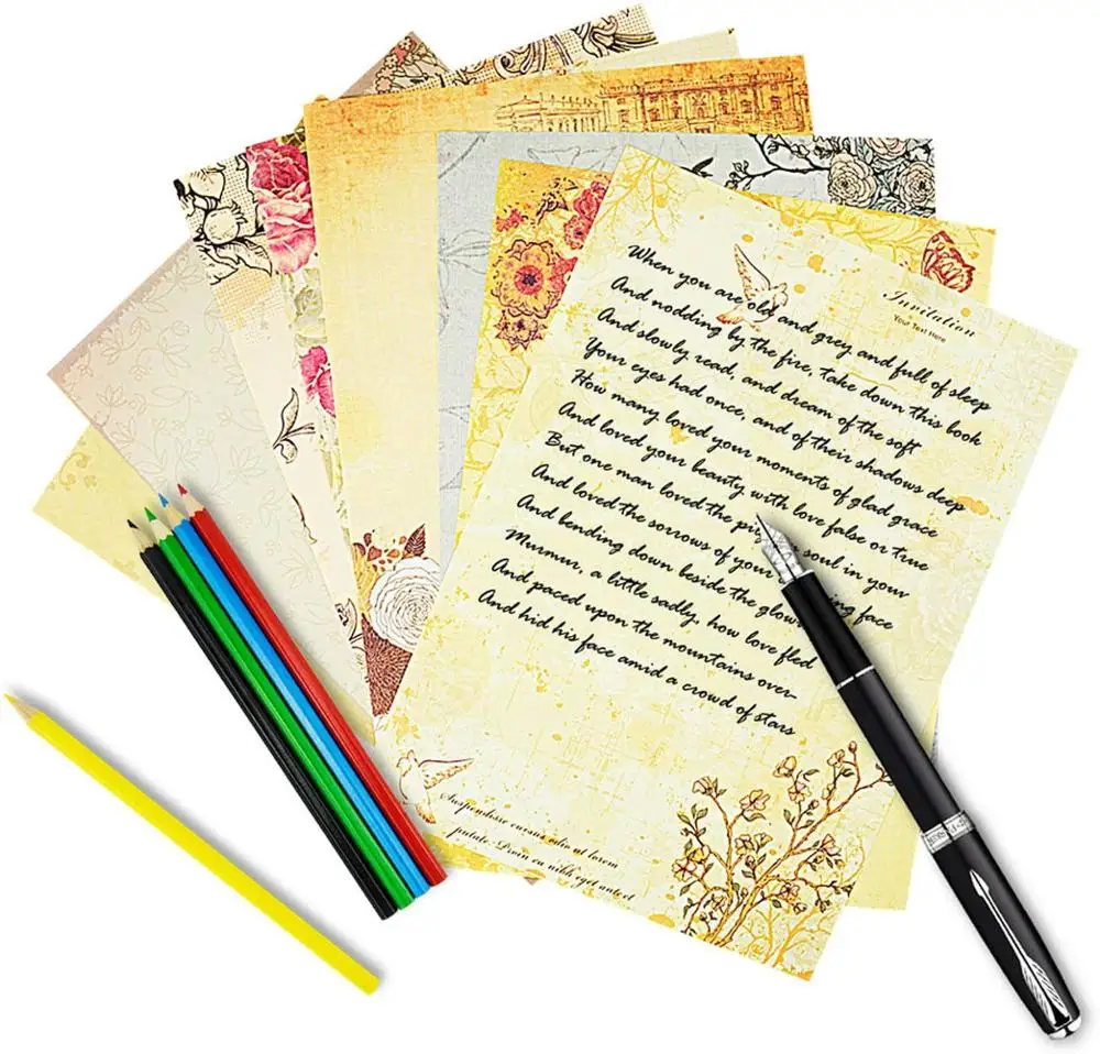 5 шт. Цветочная бумага для письма|Бумага писем| |