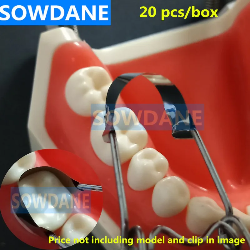 20 шт./компл. контурные матрицы для зубного седла матрица зубов с пружинным