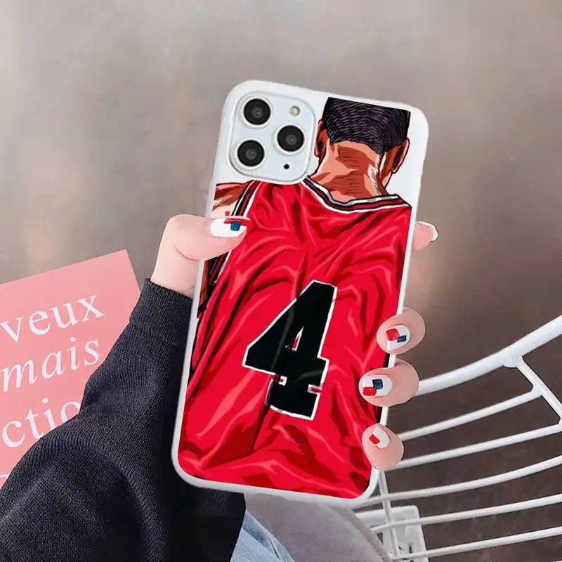 

Slam Dunk anime manga high quality luxury Phone Case funda Candy Color for iPhone 6 7 8 11 12 s mini pro X XS XR MAX Plus