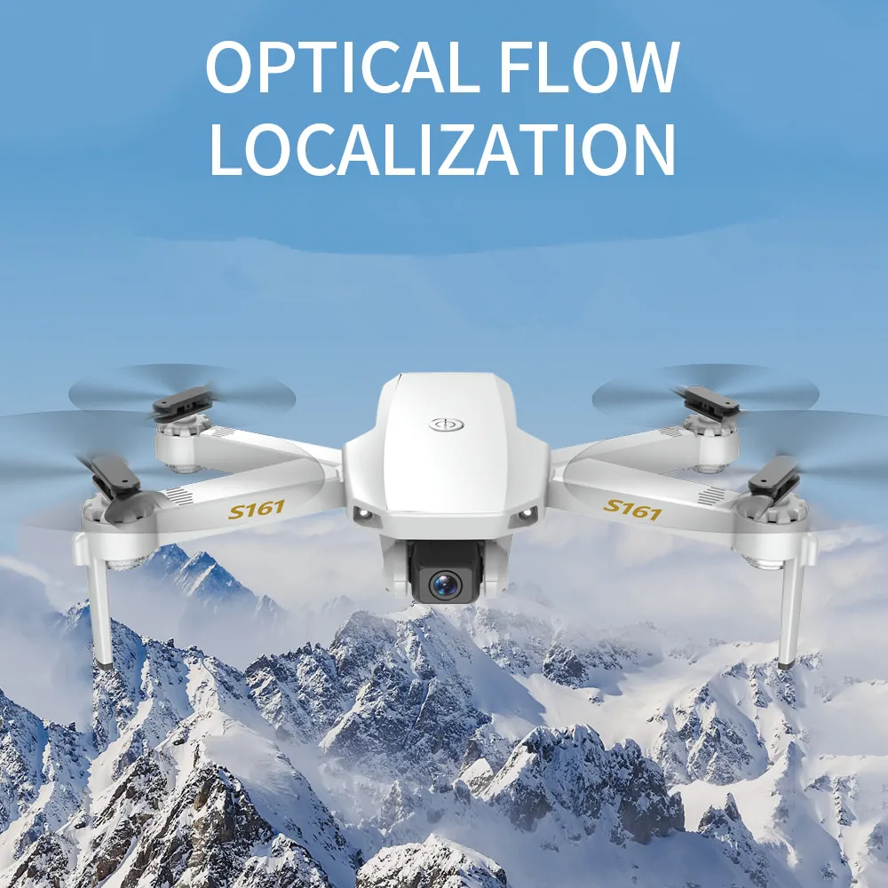 S161 Дрон 4K HD камера WIFI FPV 2 4 GHZ Квадрокоптер дроны жесты фото оптический контроль