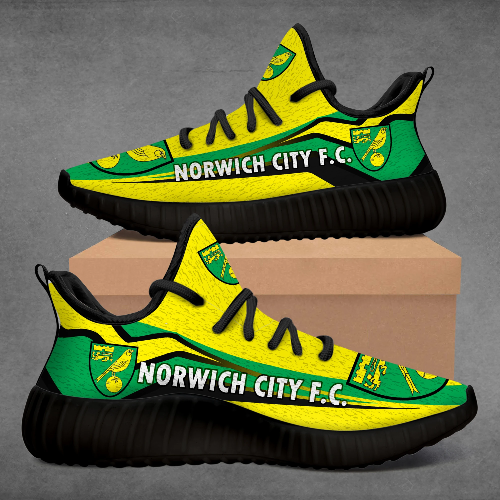 

Custom 350 Norwich-City-F.C. Running Shoes Comfortable Casual Sneakers Classic Canvas Shoes Outdoor Tenis Footwear