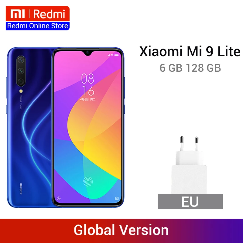 В наличии глобальная версия Xiaomi Mi 9 Lite 6 ГБ 128 48 МП тройная камера Смартфон Snapdragon 710