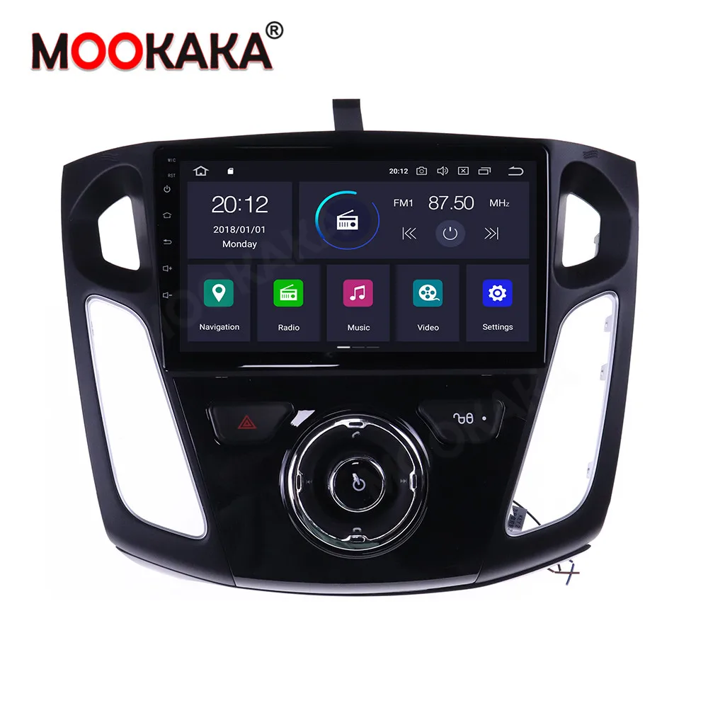Android 10 автомобильный радиоприемник мультимедийный плеер с GPS для Ford Focus 2012-2017
