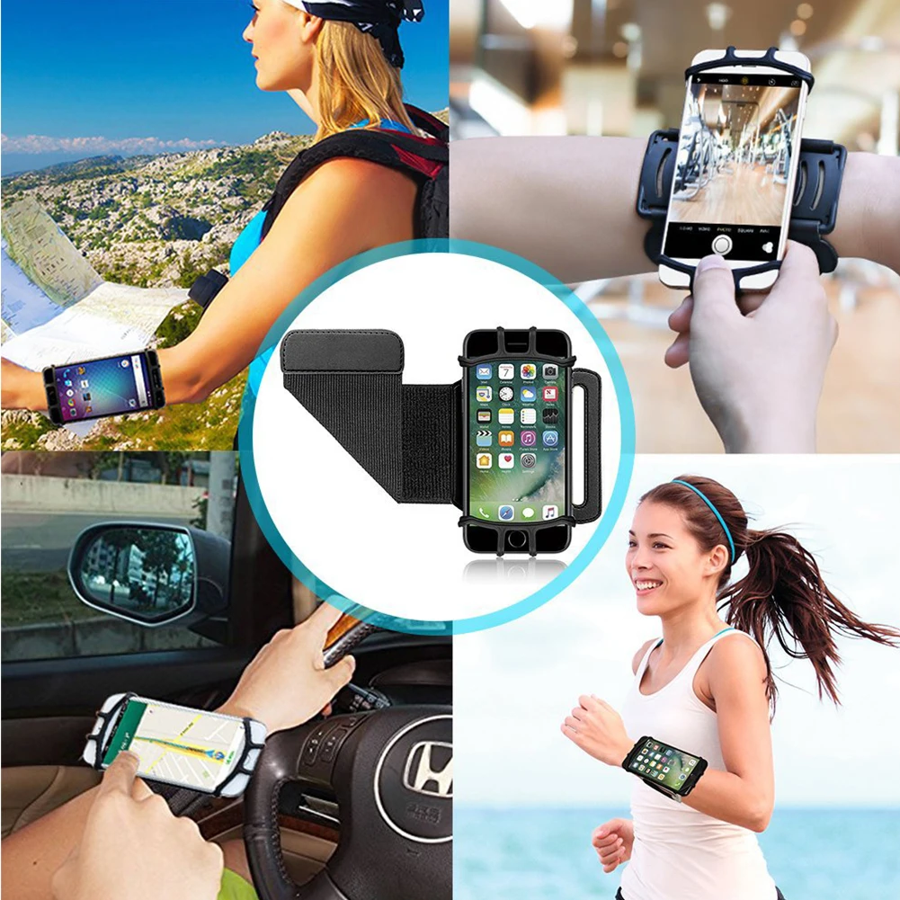 

Wristband Phone Holder for iPhone Running 4"-6.5" inch Universal Sports Armband for Samsung Cycling Gym Arm band Bag for Huawei