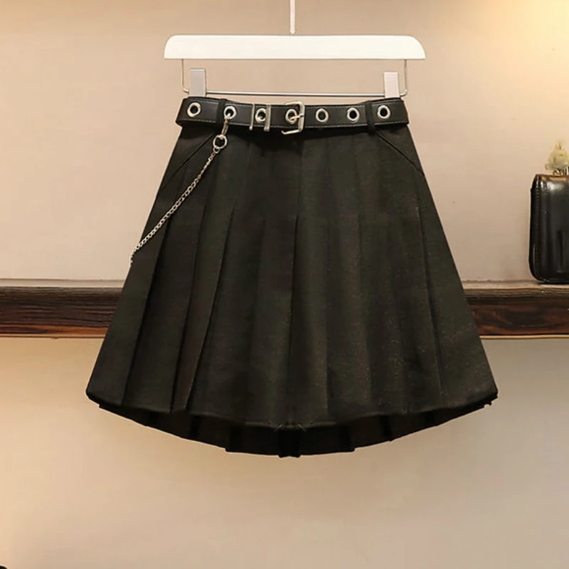 Женский комплект с длинным рукавом плиссированная мини-юбка большого размера 4XL