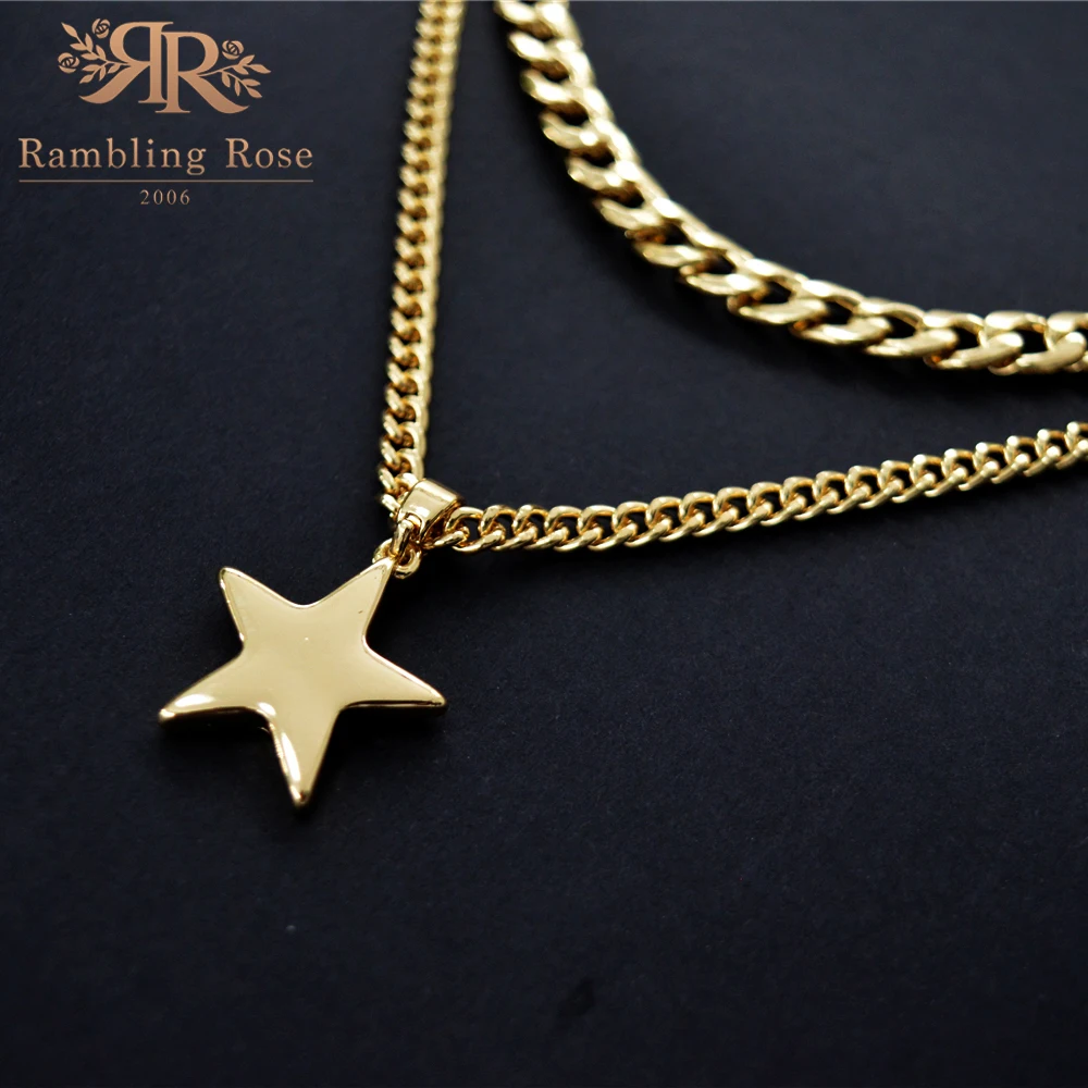 Женское винтажное ожерелье в стиле панк многослойная цепочка чокер с кулоном