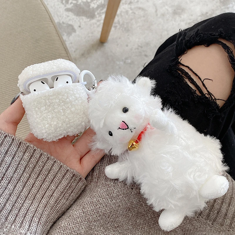 

Plush Sheep Pendant 2021 AirPods 3 Case Apple AirPods 2 Case Cover AirPods Pro Case IPhone Earphone Accessories Air Pod Case