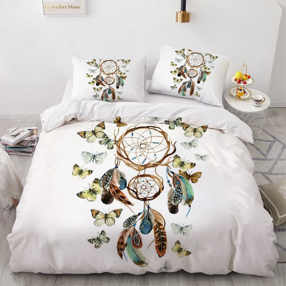 

Mandala Luxury 3D Design Custom Bed Linen Comforter Quilt Cover Bedding Set Single King Queen Double Single Size Home Textile