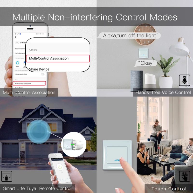 Умный светильник ель света Tuya ZigBee 3 0 1-6 шт. для смарт-приложений SmartThings