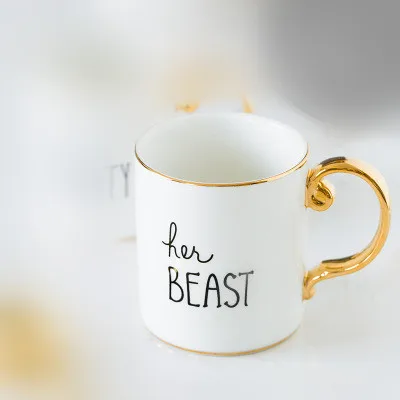 only cup Подарок на день Святого Валентина, кофейная чашка с крышкой, ложка, Подарок на годовщину для жены, подарок для подруги, друга - Цвет: only cup