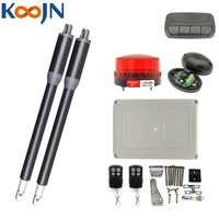 200kg automatic swing gate opener kit driver motor remote control double door home garage swing door actuator with car remote