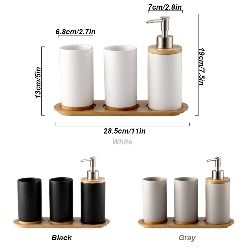 Креативная керамическая бамбуковая стеклянная чашка держатель для зубной щетки