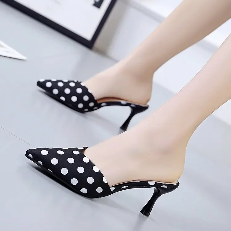 

Summer woman sandals Bow Dots high heels women sandals High heels casual shoes summer sandals women shoes Stiletto sandals