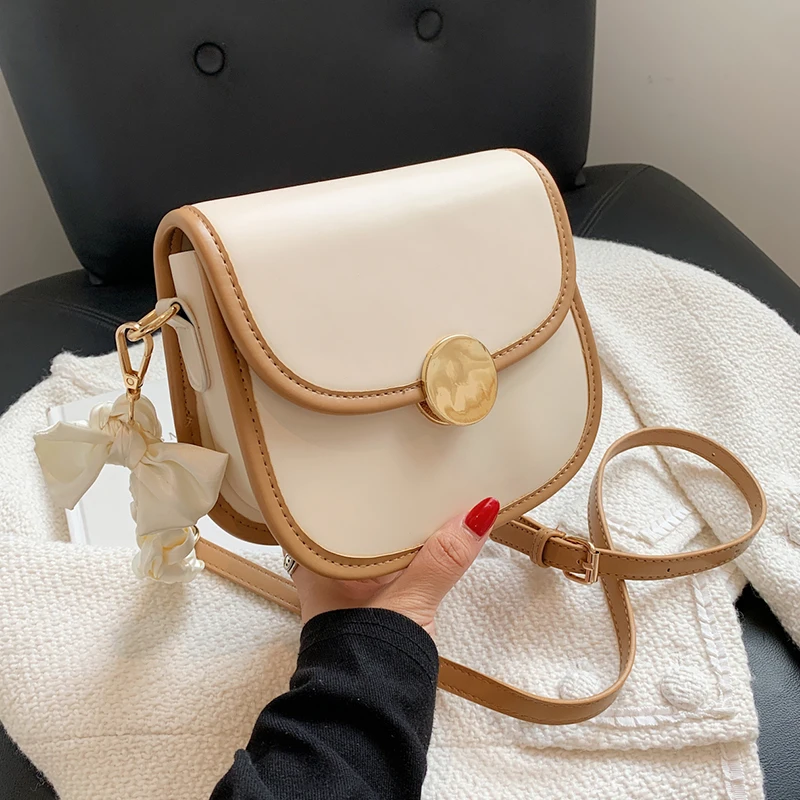 

Маленькие сумки на седло из искусственной кожи для женщин 2021, сумка на плечо, женские брендовые трендовые сумки и кошелек, женская модная ру...