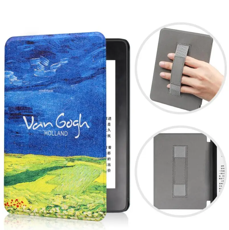 Чехол Gligle handstrap для Amazon kindle Paperwhite 4 корпус электронной книги 1 шт./лот+ пленка для экрана+ сенсорная ручка - Цвет: 15