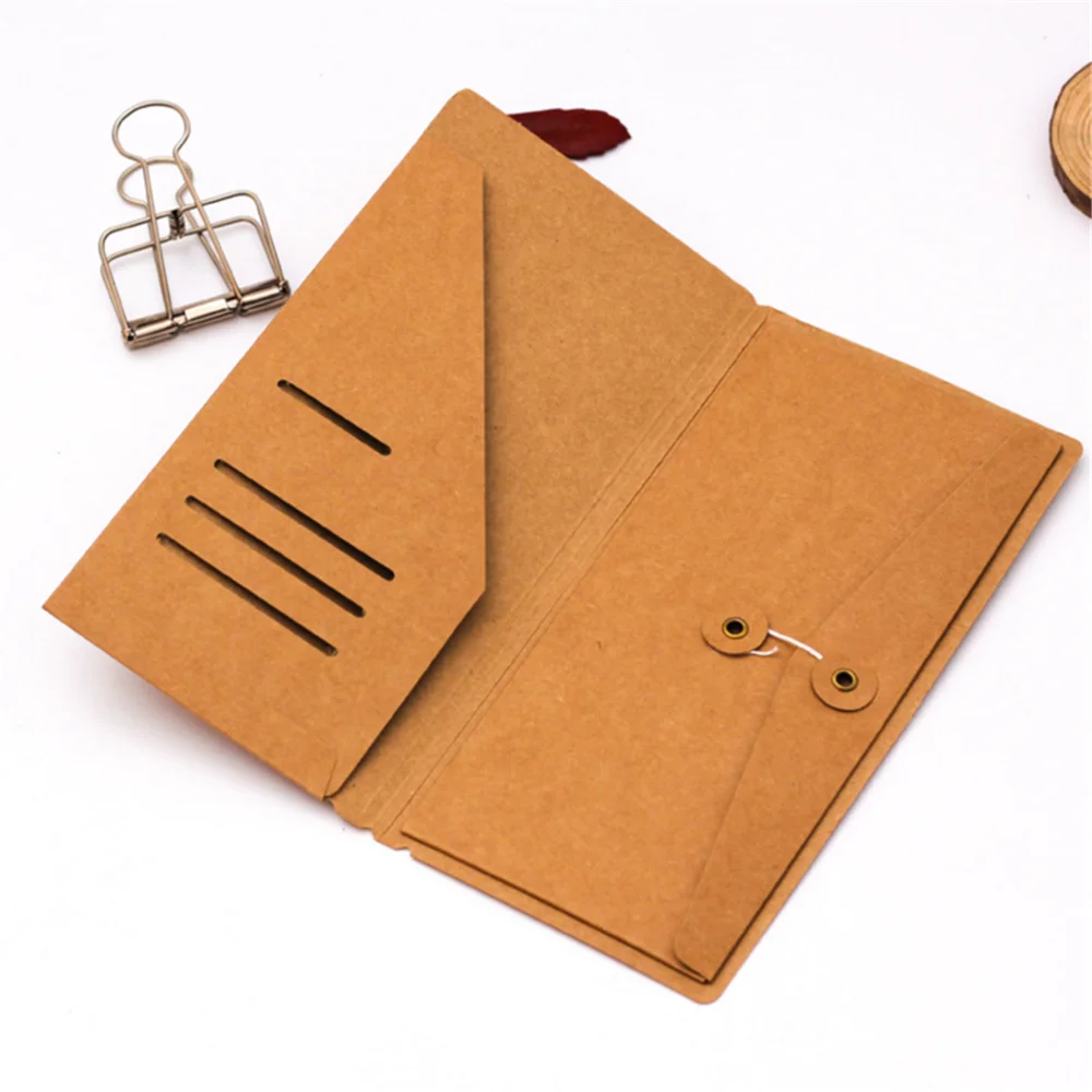 

Vintage Kraft Paper Envelope Ticket Receipt Card Storage Bag File Folder Notebook Inside Sheet Refills Diary Planner Accessories