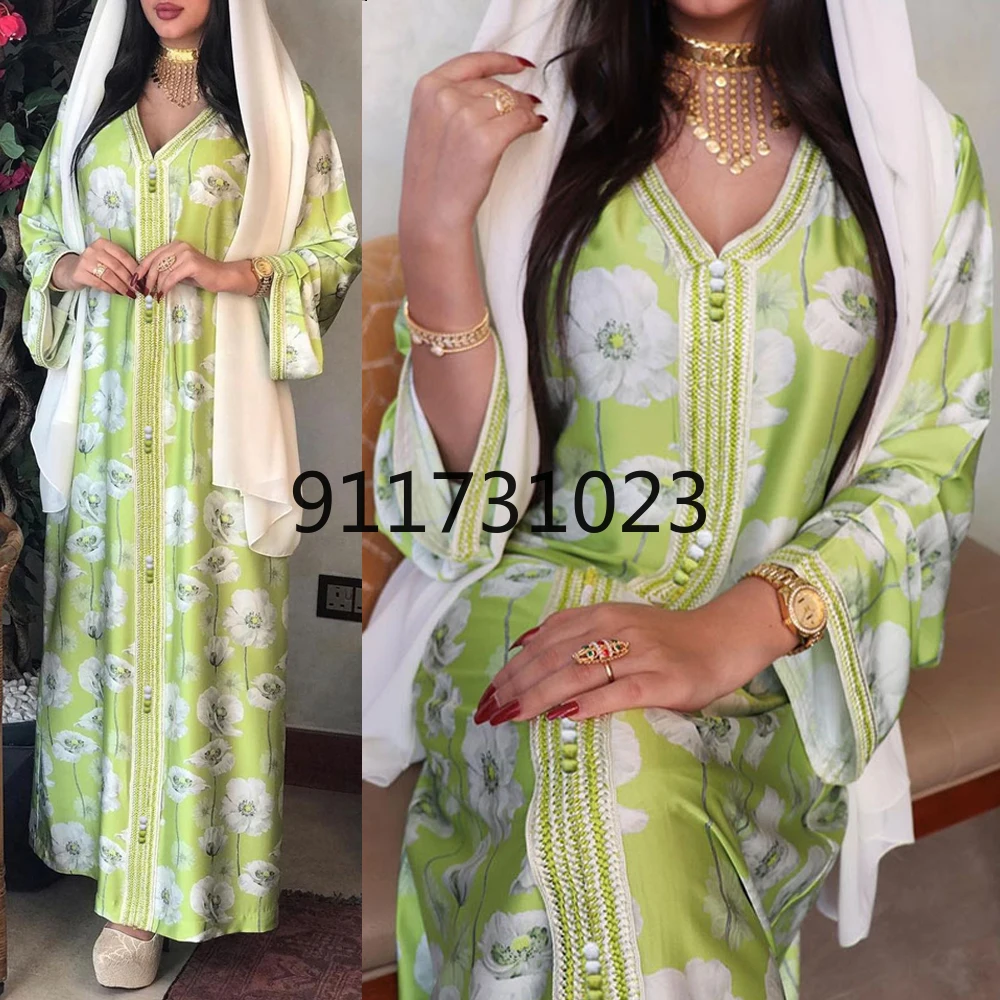 african robe Sequins Embroidered Abaya Dress For Women Moroccan Kaftan Turkey Arabic Jalabiya White Islamic Ethnic Robe 2021 Eid New formal dresses south africa