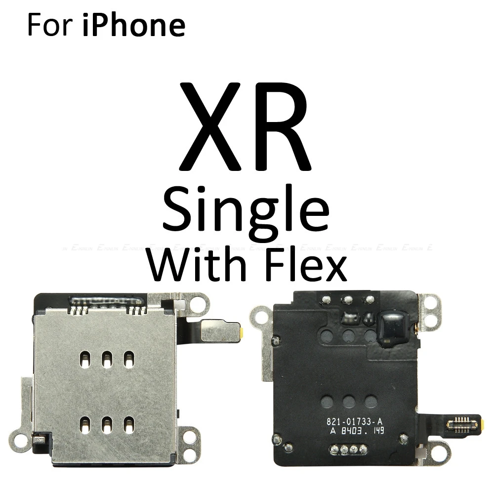 

Sim Card Tray Socket Slot Adapter Connector Reader Flex Cable For iPhone X XR XS 11 Pro Max Container Holder Replacement Parts