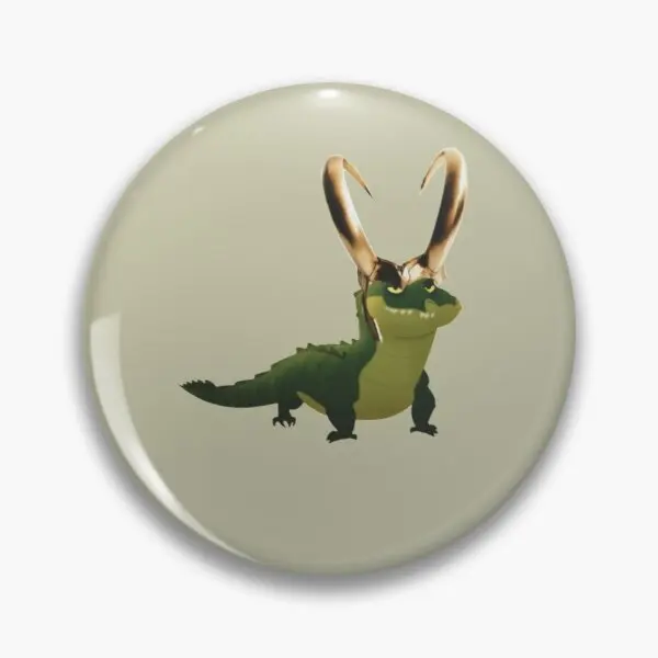 Крокодил Кроки Локи 【На заказ】Мягкая Застежка-Кнопка Лаковый Модный Декор Одежда Подарок Брошь Ювелирные Изделия Забавная Шляпка Милая.