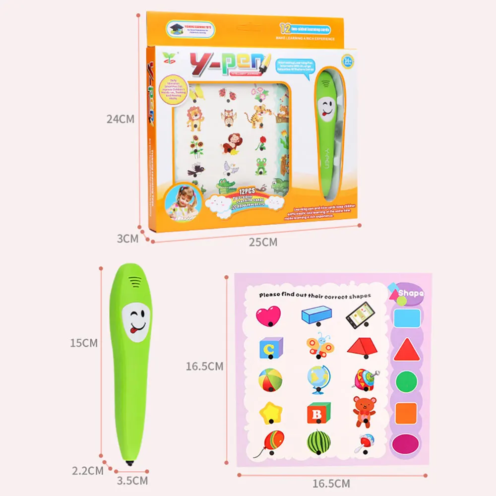 Детские Ранние обучающие карты голос машина для чтения книги со смарт