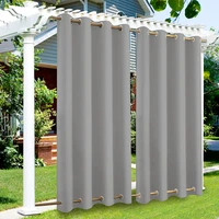 patio outdoor curtain sun block windproof window curtains waterproof blackout curtains for garden bedroom drapes porch gazebo