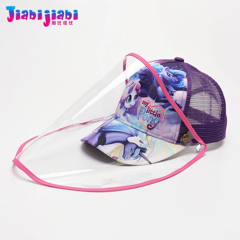 Летняя детская шапка маска для защиты лица от вирусов защита пятен прозрачная