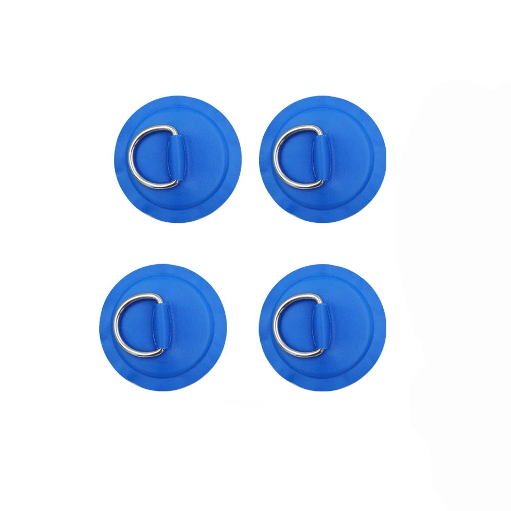 

New 6Pcs Surfboard Dinghy Boat PVC Patch with Stainless Steel D Ring Deck Rigging Sup Round Ring Pad 5M Elastic Bungee Rope Kit