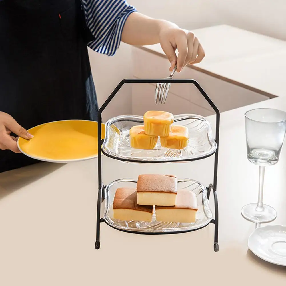 Нержавеющая сталь Сухофрукты чаша стойка держатель акриловый прозрачный торт