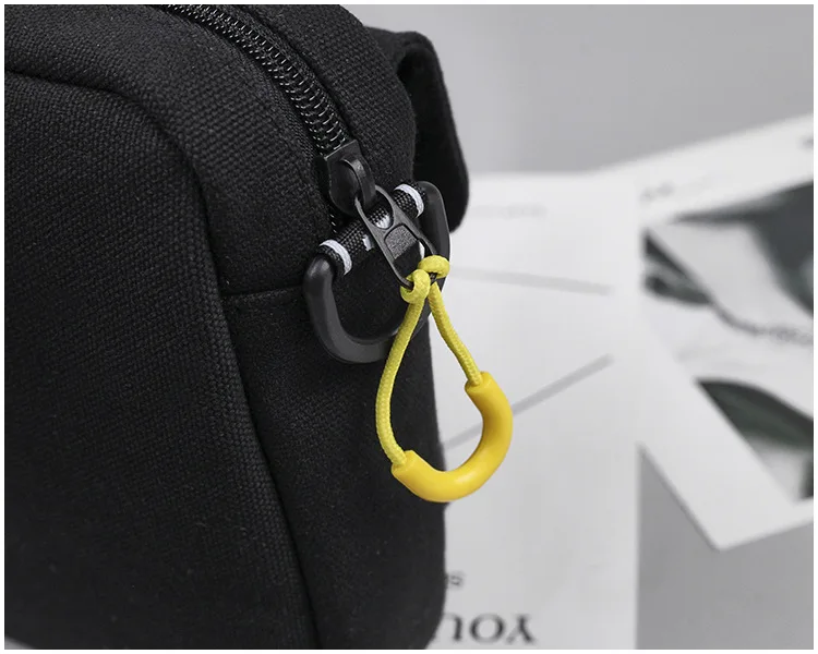 Холщовый стерео небольшой квадратный мешок губы-сосиски Монстр лицо плечо