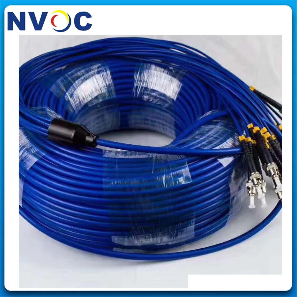 50/100/150 м 12C SM G652D 6 0 мм LC/UPC бронированного кабеля 12 ядер SC/FC/STUPC открытый DVI LC-LC