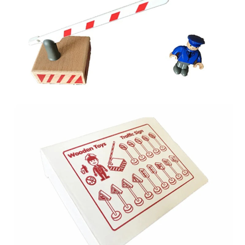 Уникальные цветные деревянные уличные дорожные знаки 15 шт. парковочная сцена