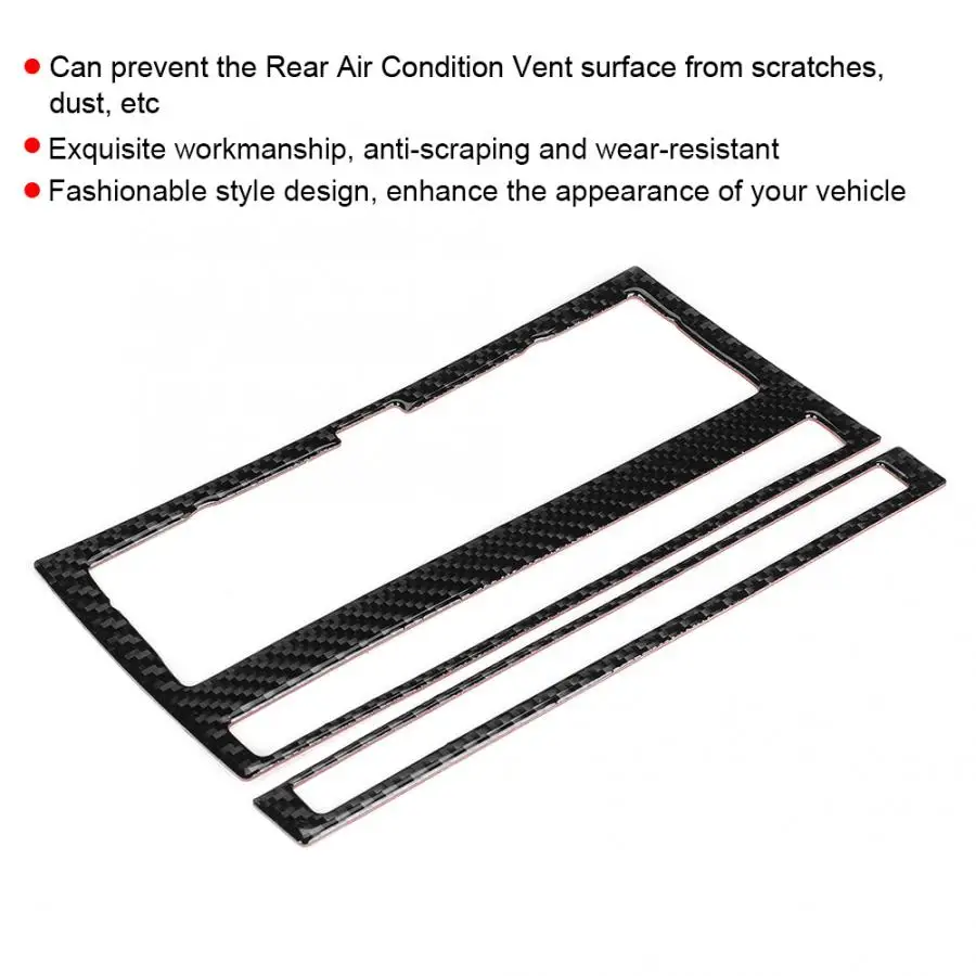 Углеродное волокно салона кондиционера CD панель наклейка пригодная для Audi A6 2005