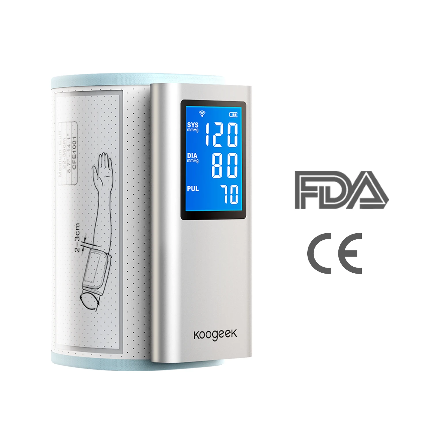 Koogeek умный верхний монитор артериального давления на руку одобренный FDA перезаряжаемый датчик сердечного ритма автоматический для домашнего использования iOS Android
