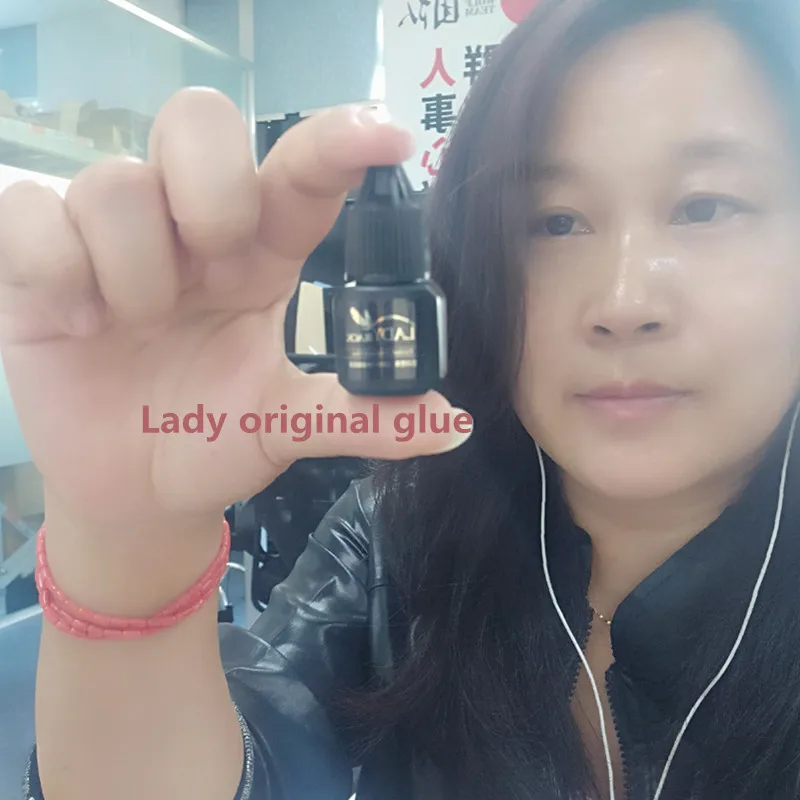 3 бутылки клей для наращивания ресниц black Lady в оригинальном пакете низкое