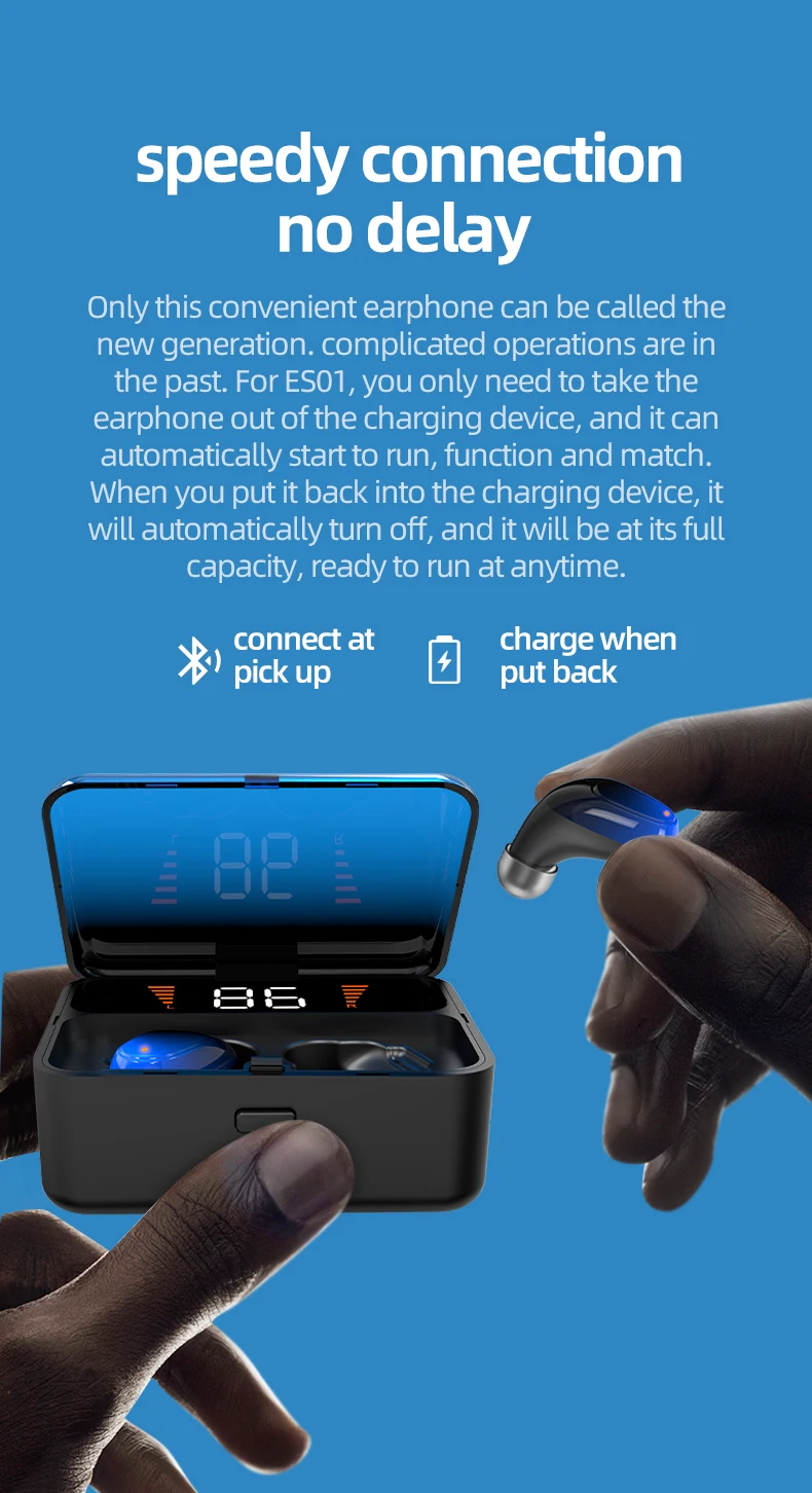 DISOUR TWS 5,0 Bluetooth наушники IPX5 Водонепроницаемый 3D стерео беспроводной громкой связи спортивные наушники игровые гарнитуры с светодиодный дисплеем