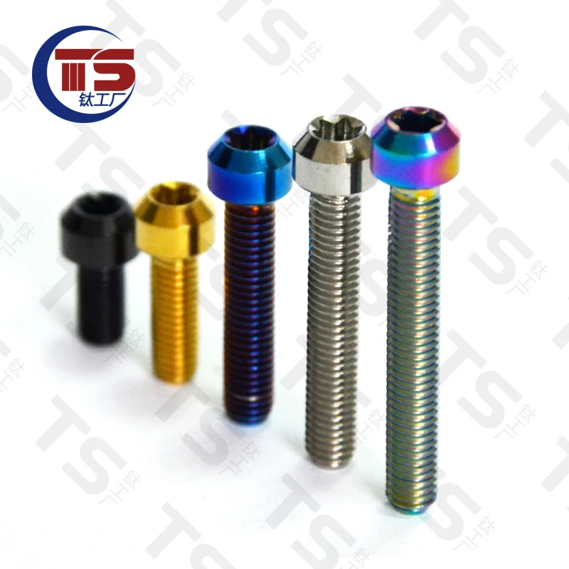 Самонарезающая Фланцевая головка TS Titanium M5/M6X15/20/25 мм из титанового сплава