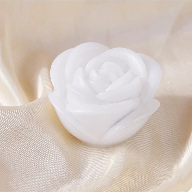 7 цветов меняющая цвет автоматическая беспламенная романтическая роза в форме