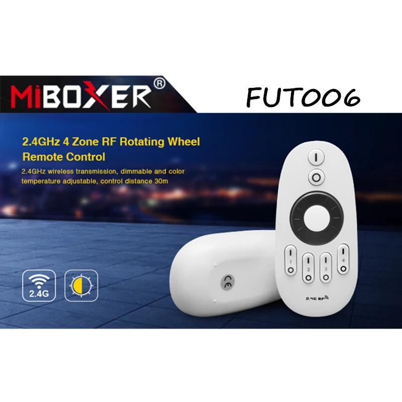 Miboxer FUT006 2 4 ГГц зонное вращающееся колесо CCT дистанционное управление 30 м
