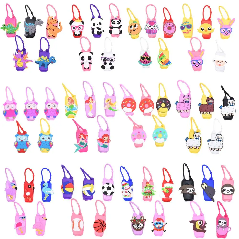 Мини 30 мл силиконовый держатель для дезинфицирующего средства рук