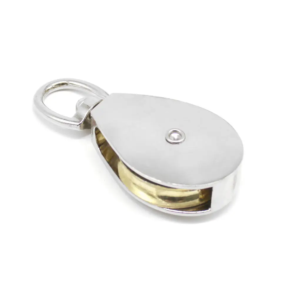 Миниатюрный фиксированный шкив вертлюг из нержавеющей стали подъемный трос