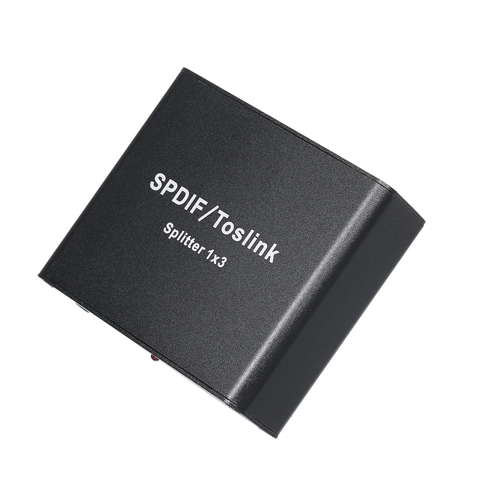 SPDIF Toslink Цифровой оптический аудио сплиттер 1x3 адаптер 1 вход на 3 выход с адаптером
