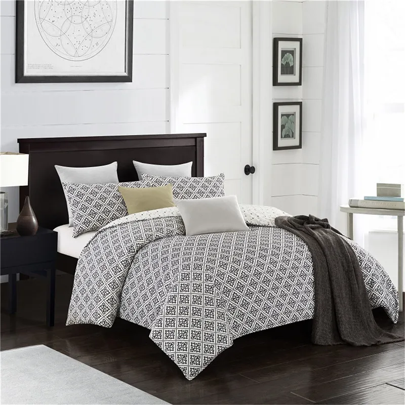 

Luxury Bedding Sets with Pillowcase Twin Queen King Size Geometric Patterns Duvet Cover Bedclothes Bed Linen Home Textile