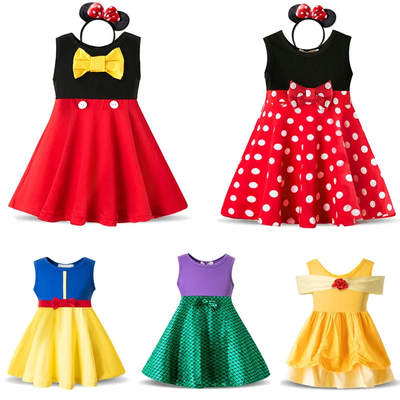 Детские платья для девочек платье принцессы Хэллоуина Белоснежка праздничные |