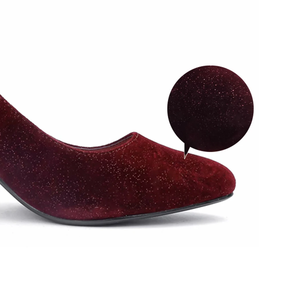 

Maxmuxun Women Shoes Pumps Thin High Heels Shoes Pointed Toe Shadow Wedding Bling Shoes