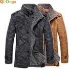 Хаки зимнее пальто для мужчин модные мотоциклетные Брендовые мужские куртки размера плюс S-4XL пальто мужской