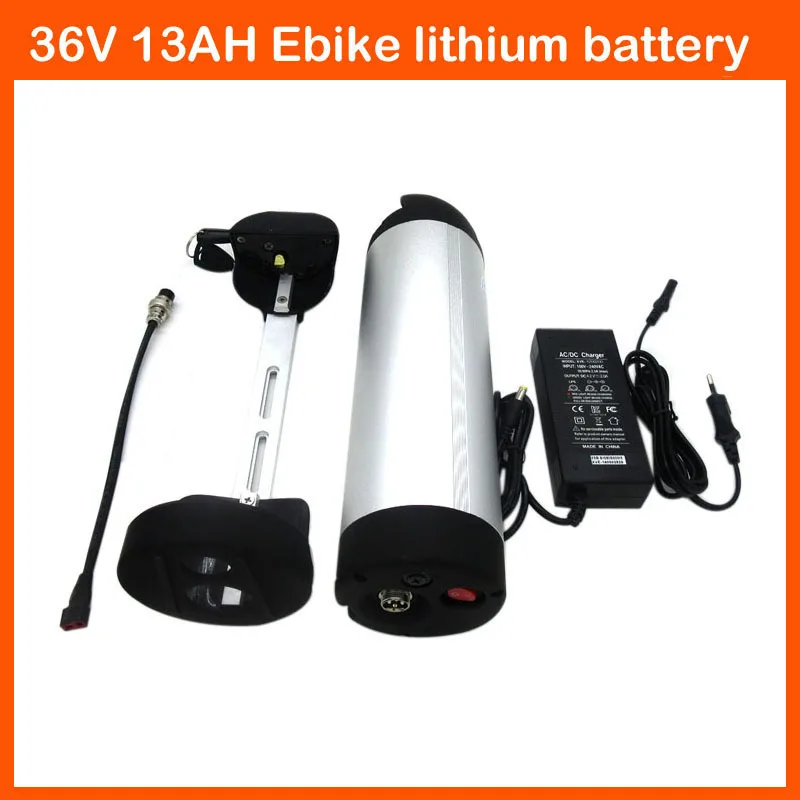 

500W 36V 13AH Ebike battery Pack 36 Volt 12AH water bottle bicycle Lithium batterie 2600MAH 18650 Cell with BMS 42V 2A charger
