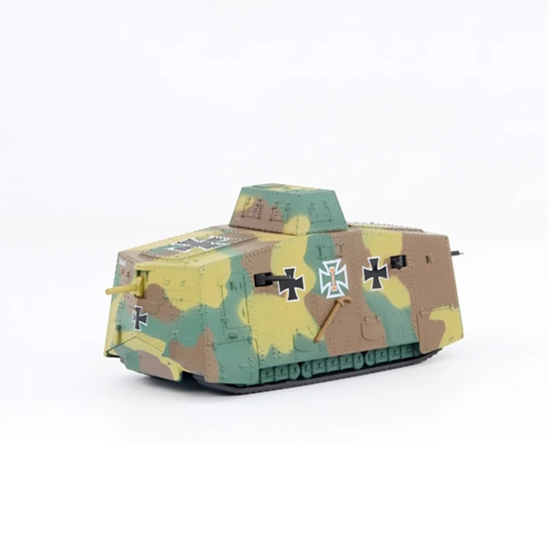 Diecast 1:72 German A7V Armored Vehicle World War I Tank Simulation Alloy Static Finished Model Collectibles Gifts & Toys | Игрушки и