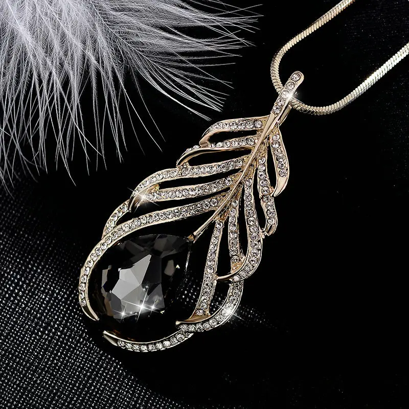 Модное ожерелье LWMMD для женщин серебряного цвета украшения Стразы с кристаллами