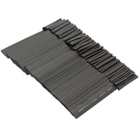 127pcs black heat shrink tube 21 polyolefin wire and cable heat shrinkable tube set electrical connection winding