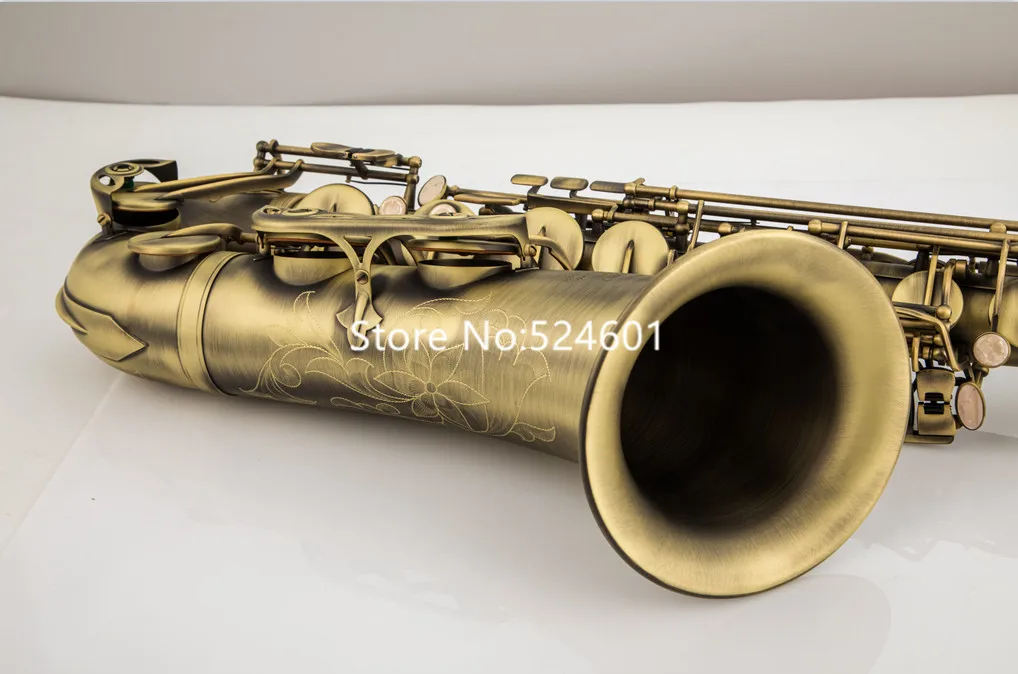 Новый тенор саксофон Bb Мелодия Античная Медь оболочки украшения
